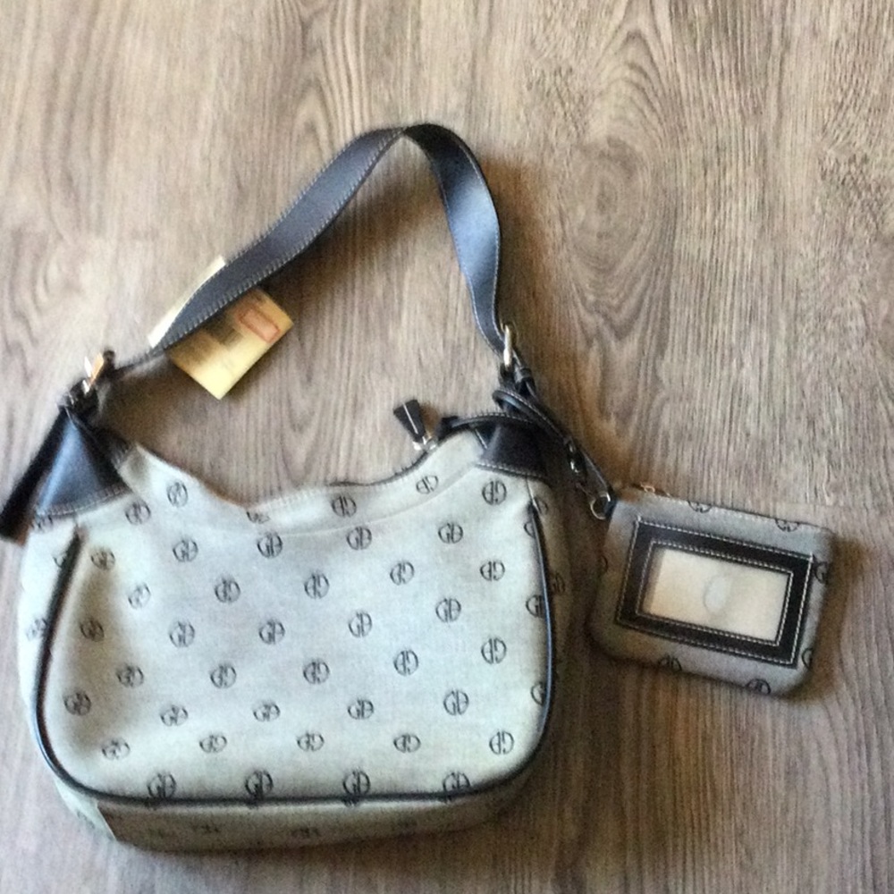 Giani Bernini Black and Gray Purse 👛